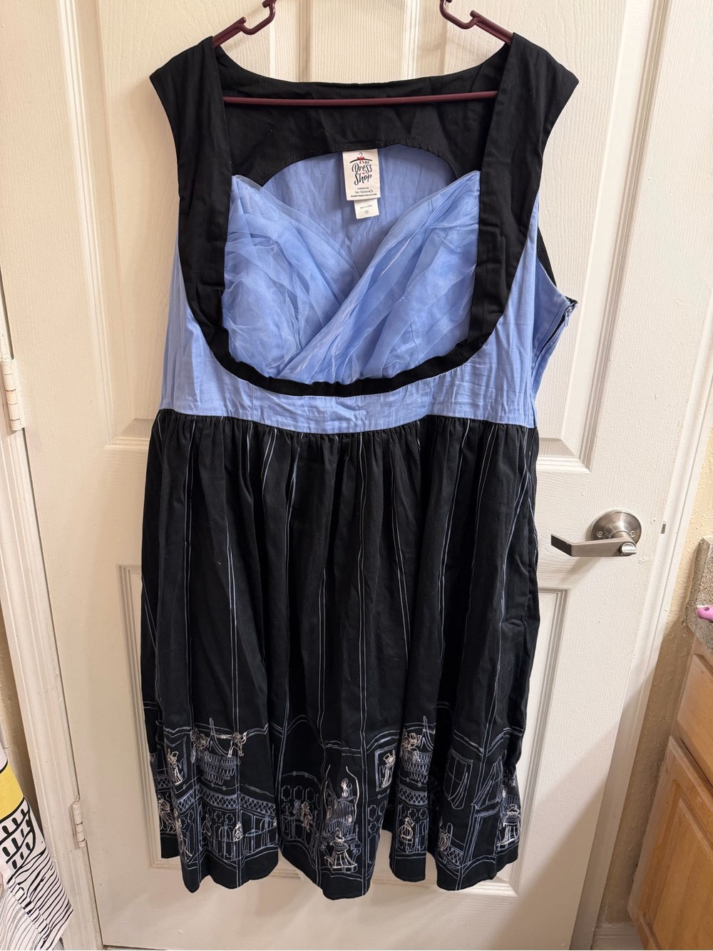 Disney x Her Universe Blue and Black Haunted Mansion Ballroom Dress Shop Dress